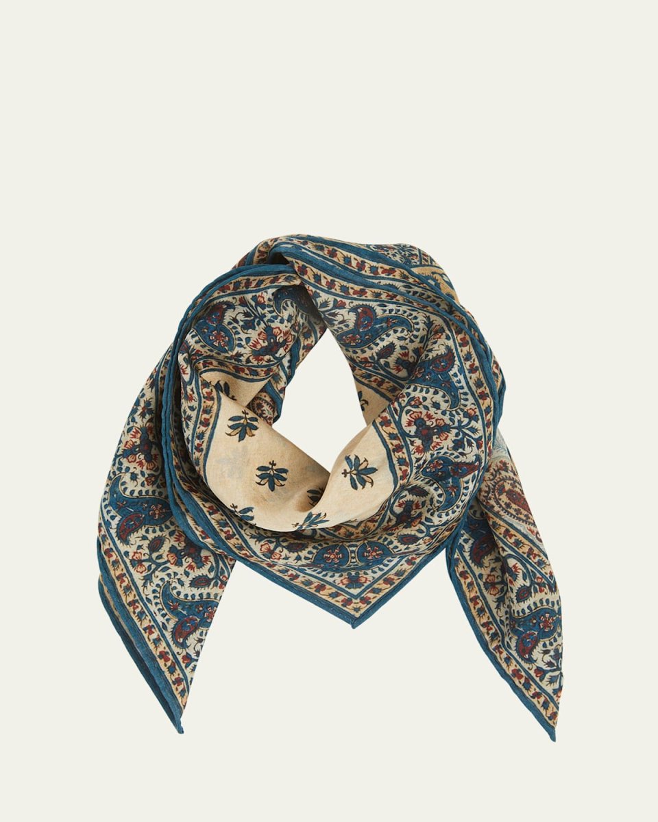 Tree of Life Habutai Silk Square Scarf